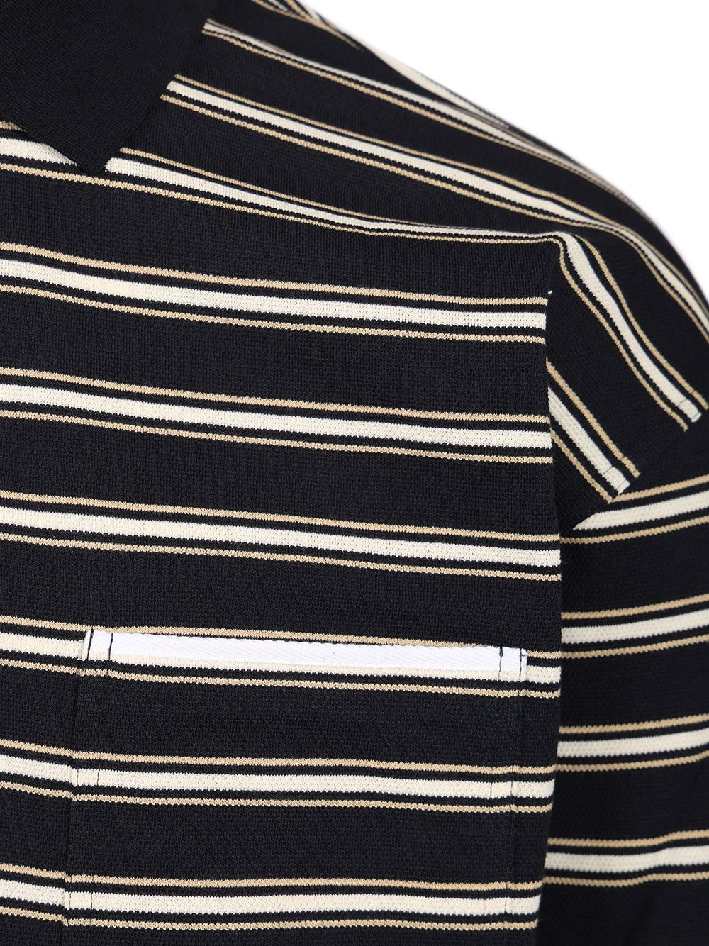Bottega Veneta Men Striped Polo Shirt BOTTEGA VENETA