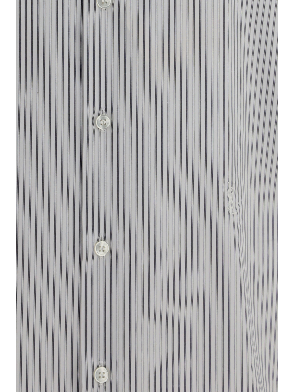Saint Laurent Men Striped Shirt With Button Fastening SAINT LAURENT