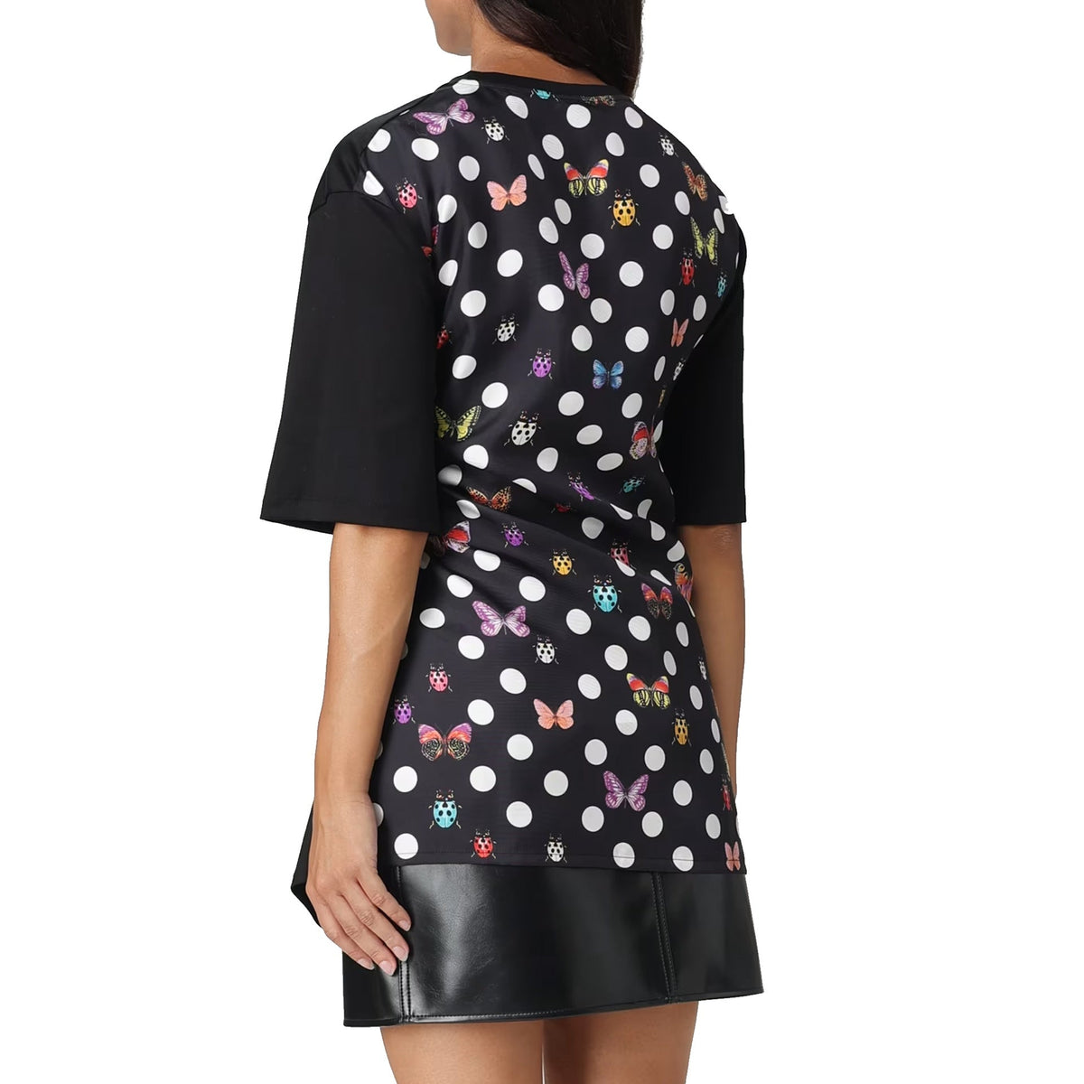 Versace X Dua Lipa Butterfly Print T-Shirt Women VERSACE
