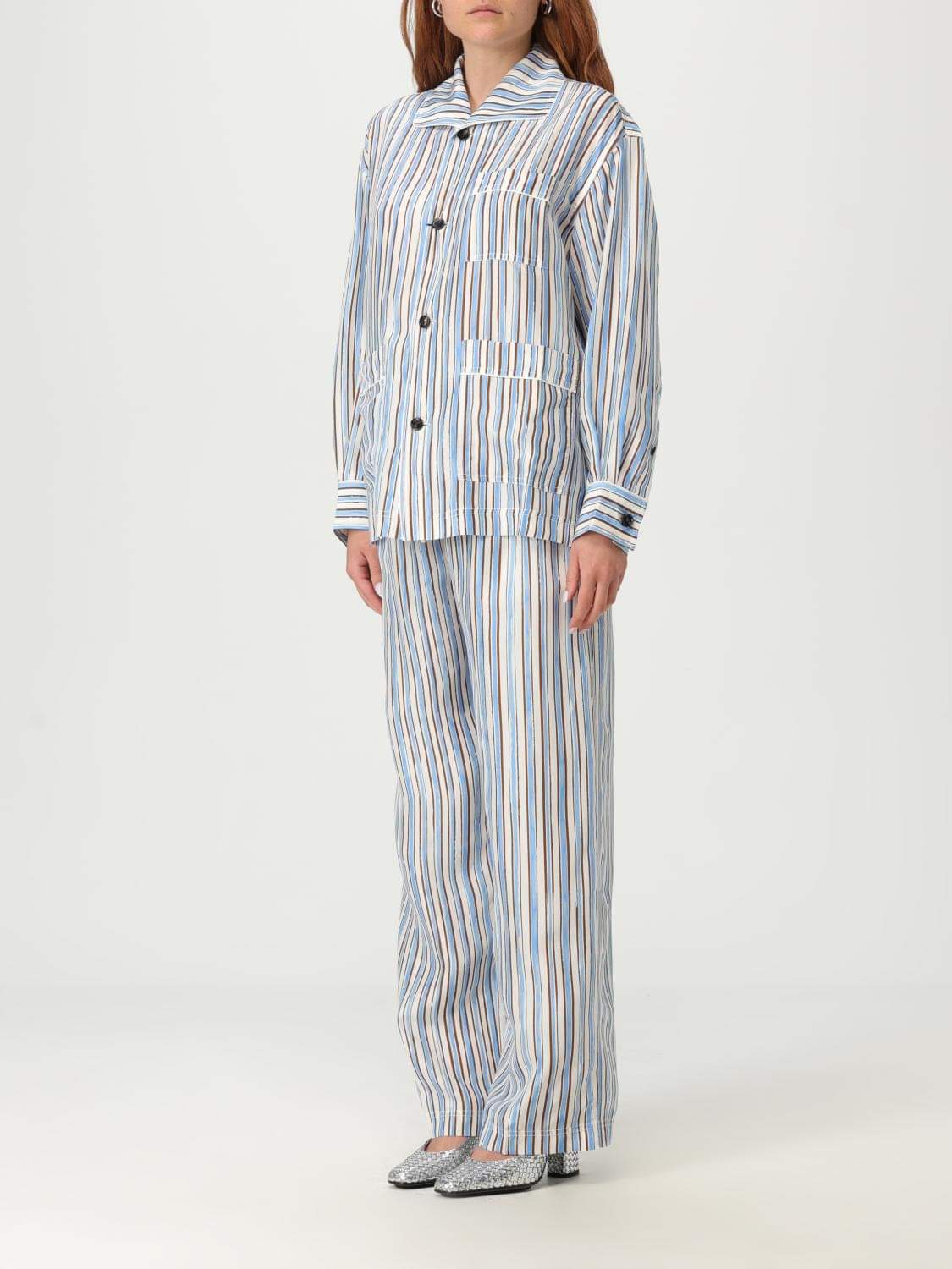 Bottega Veneta Suit Separate Woman Gnawed Blue BOTTEGA VENETA