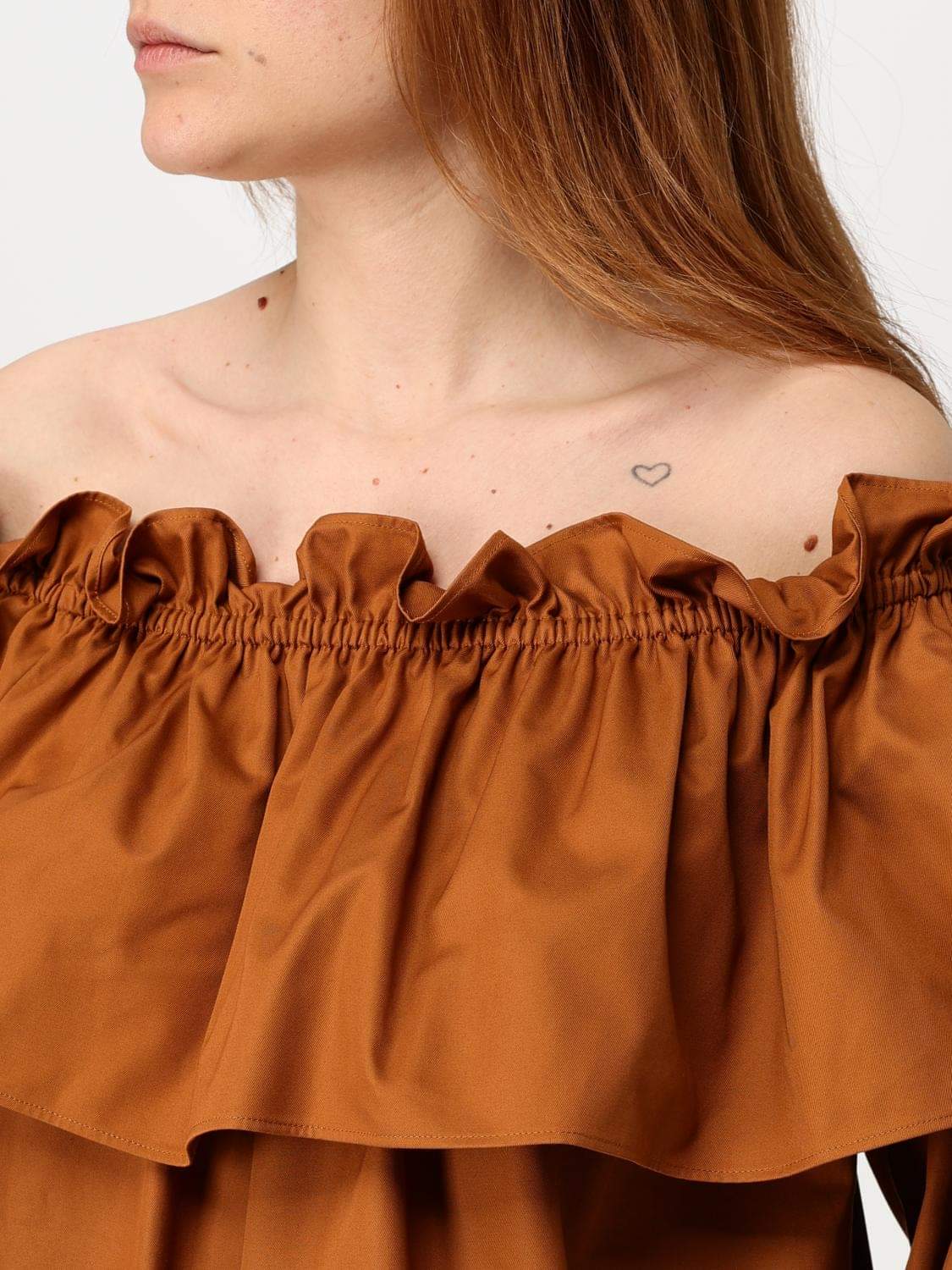 Saint Laurent Dress Woman Brick Red SAINT LAURENT