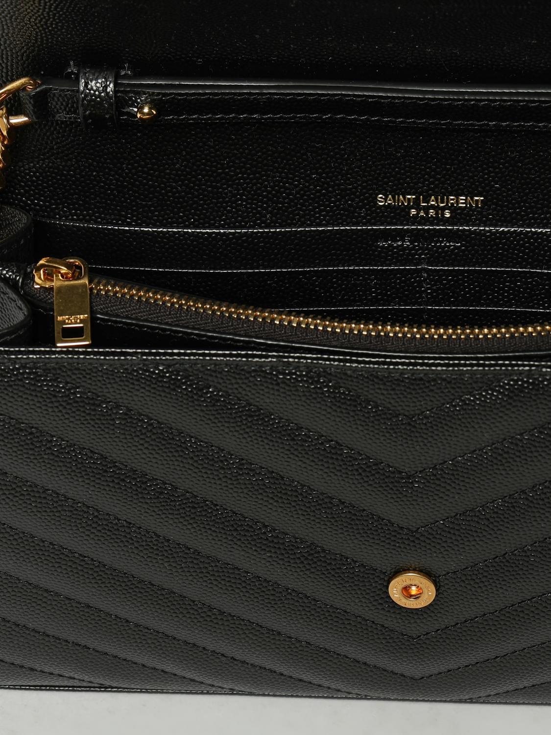Saint Laurent Women Saint Laurent Cassandre Bag In Chevron Quilted Grain De Poudre SAINT LAURENT