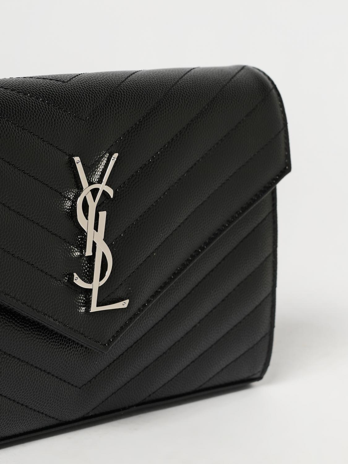 Saint Laurent Women Saint Laurent Cassandre Bag In Chevron Quilted Grain De Poudre SAINT LAURENT