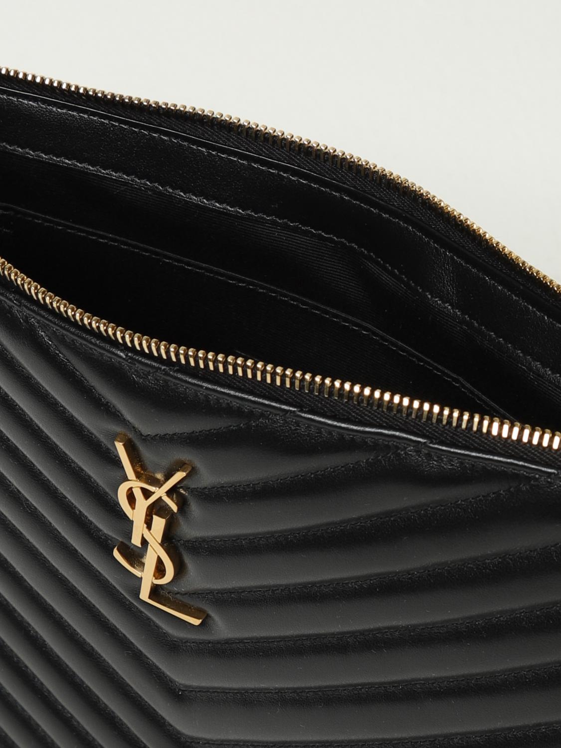 Saint Laurent Clutch Woman Black SAINT LAURENT