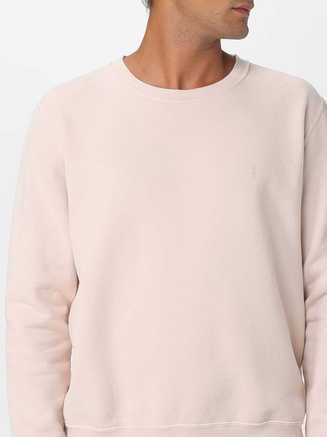 Saint Laurent Sweatshirt Men Pink SAINT LAURENT