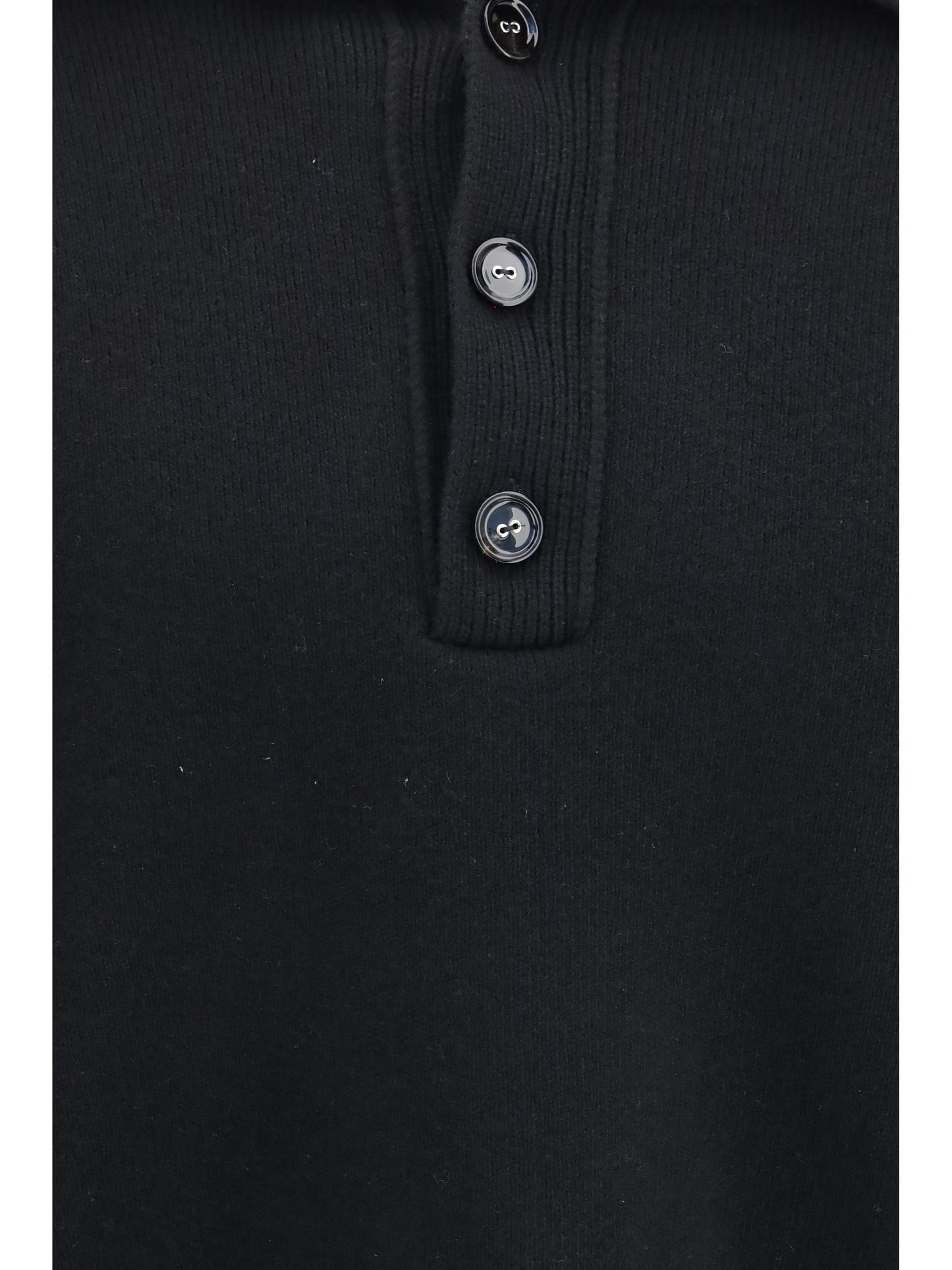 Ami Paris Men High-Neck Buttoned Sweater AMI PARIS