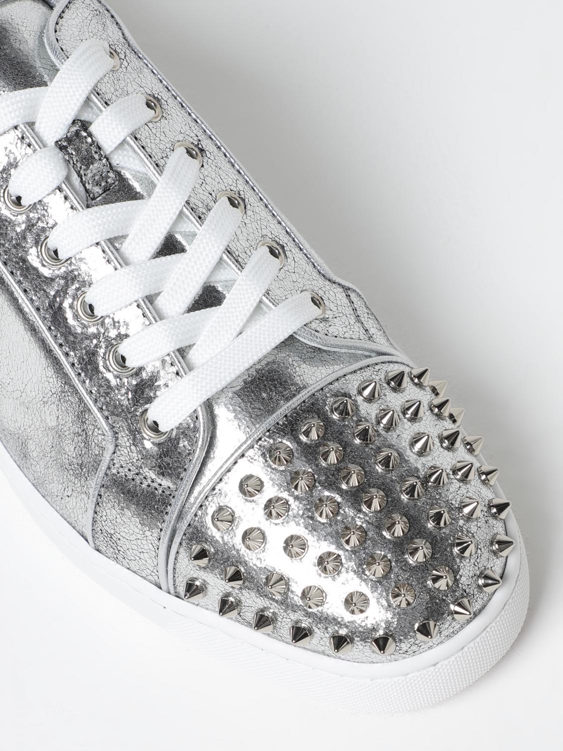 Christian Louboutin Sneakers Men Silver CHRISTIAN LOUBOUTIN