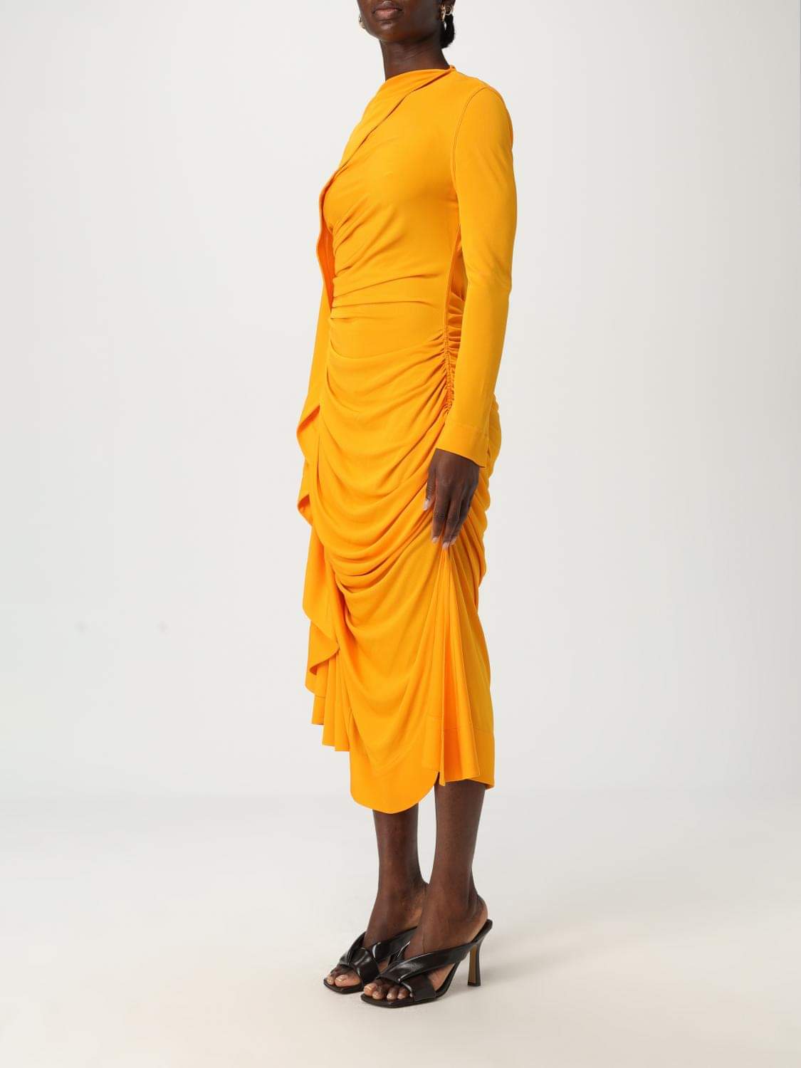 Bottega Veneta Dress Woman Orange BOTTEGA VENETA