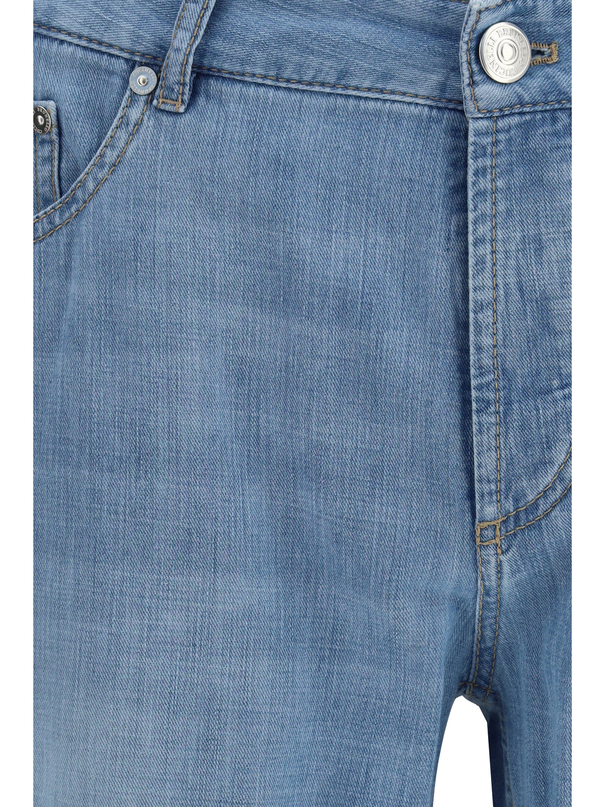 Brunello Cucinelli Men Jeans In Cotton With Distressed Effect BRUNELLO CUCINELLI