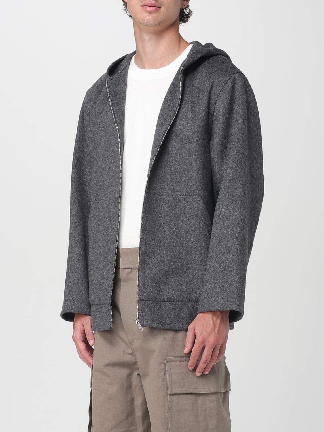 Bottega Veneta Coat Men Grey BOTTEGA VENETA