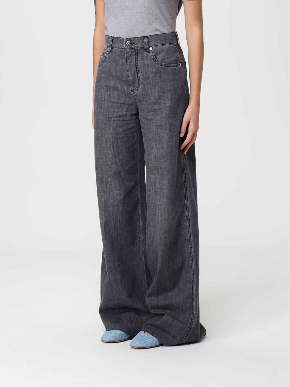 Bottega Veneta Jeans Woman Charcoal BOTTEGA VENETA