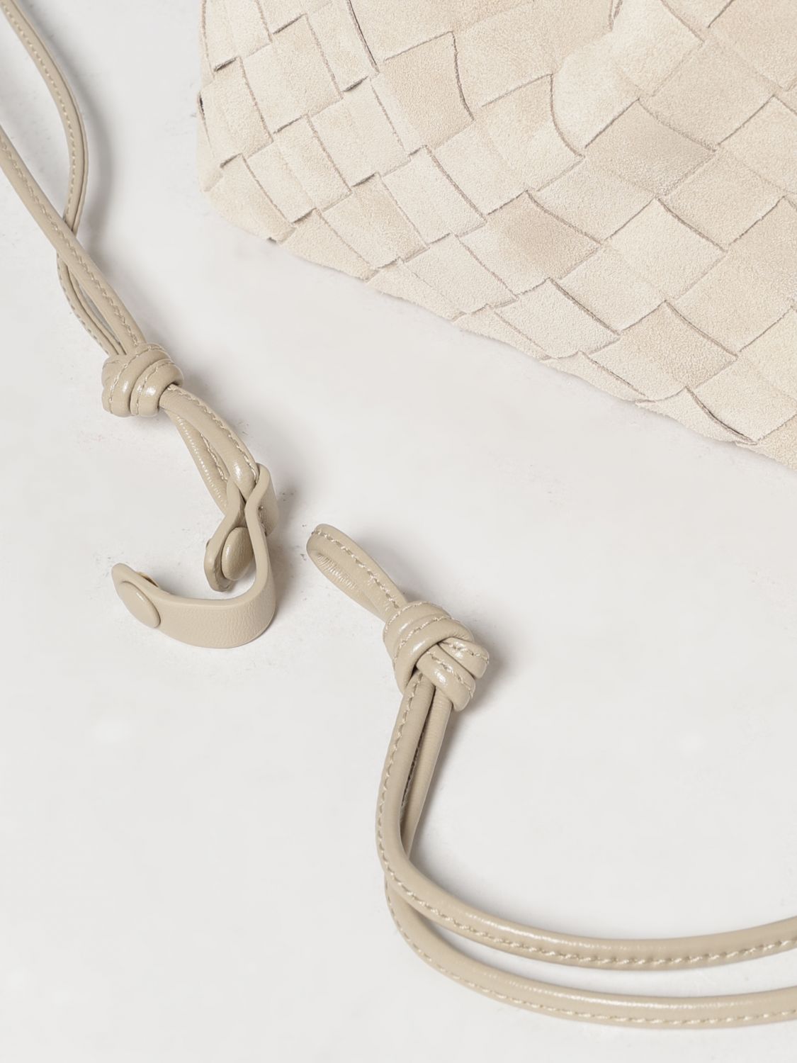 Bottega Veneta Women Bottega Veneta Intrecciato Suede Leather Mini Bag BOTTEGA VENETA