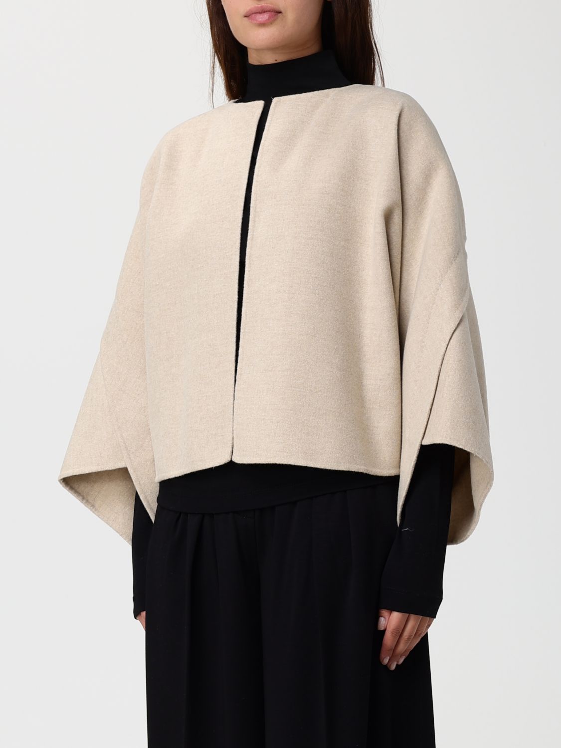 Max Mara Coat Woman Sand MAX MARA