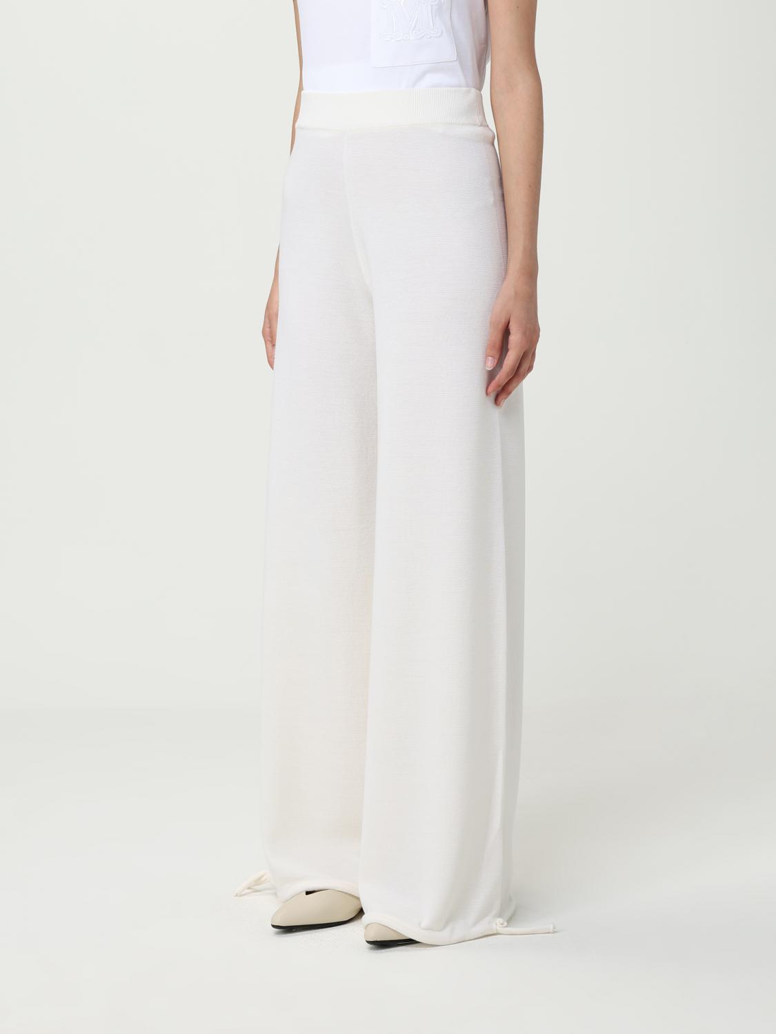 Max Mara Pants Woman White MAX MARA