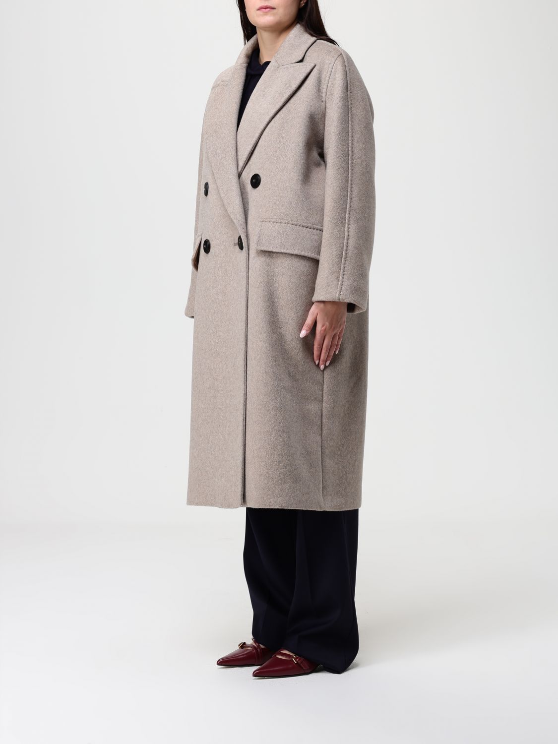 Max Mara Coat Woman Earth MAX MARA