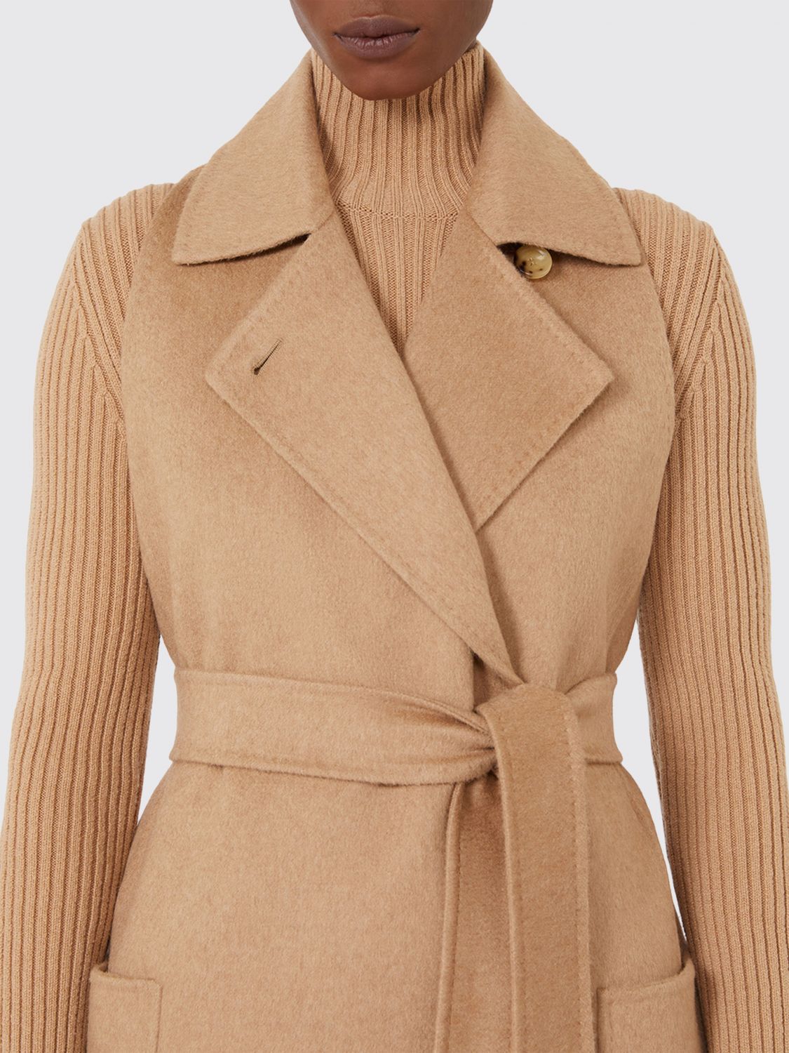 Max Mara Coat Woman Camel MAX MARA