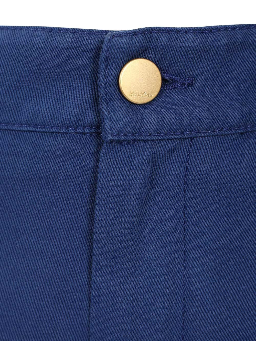 'S Max Mara Women Cotton And Linen Drill Trousers S MAX MARA