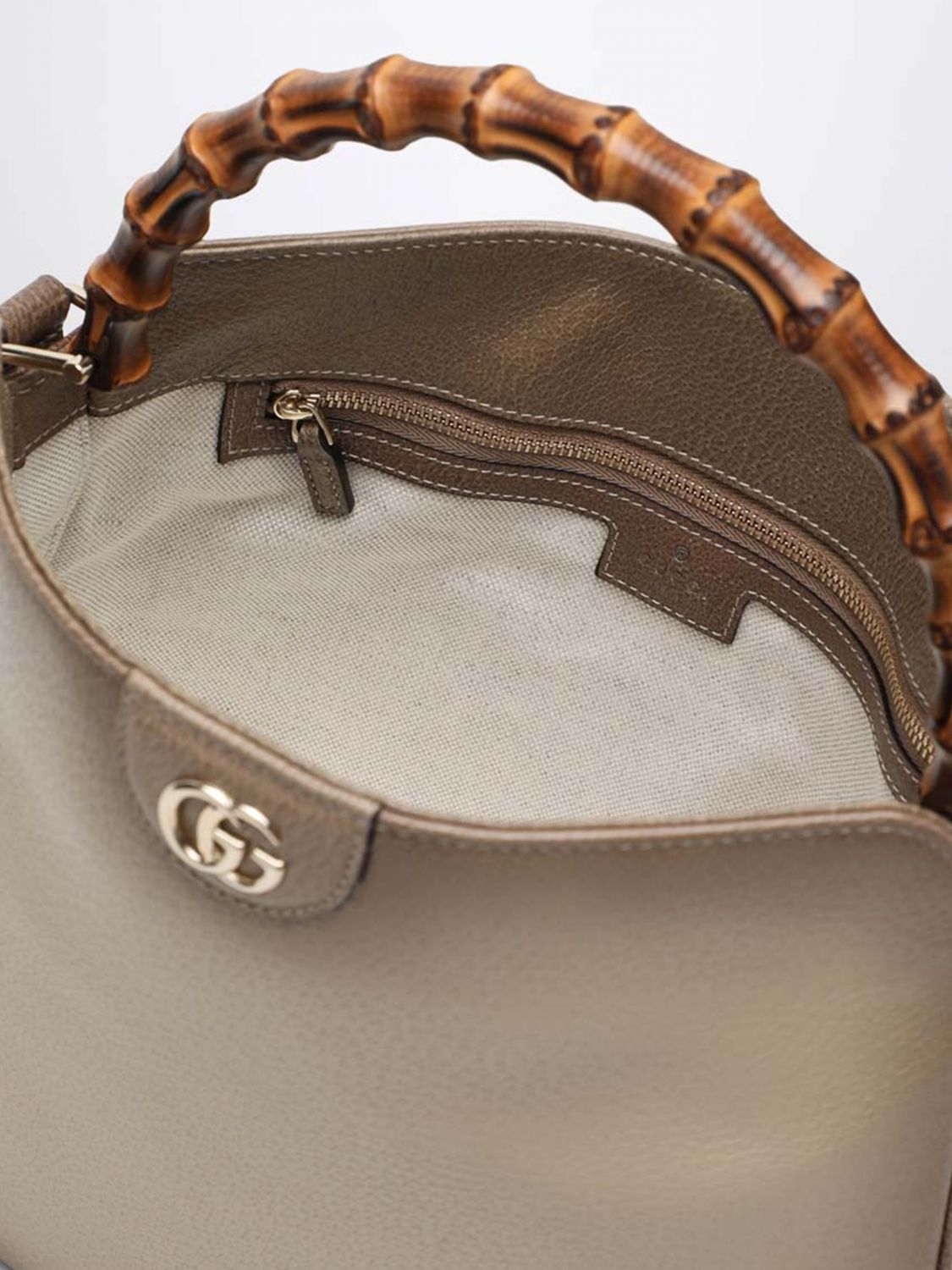 Gucci Women Gucci Women Gucci Diana Grained Leather Handbag With Bamboo Handle And Gg Logo GUCCI