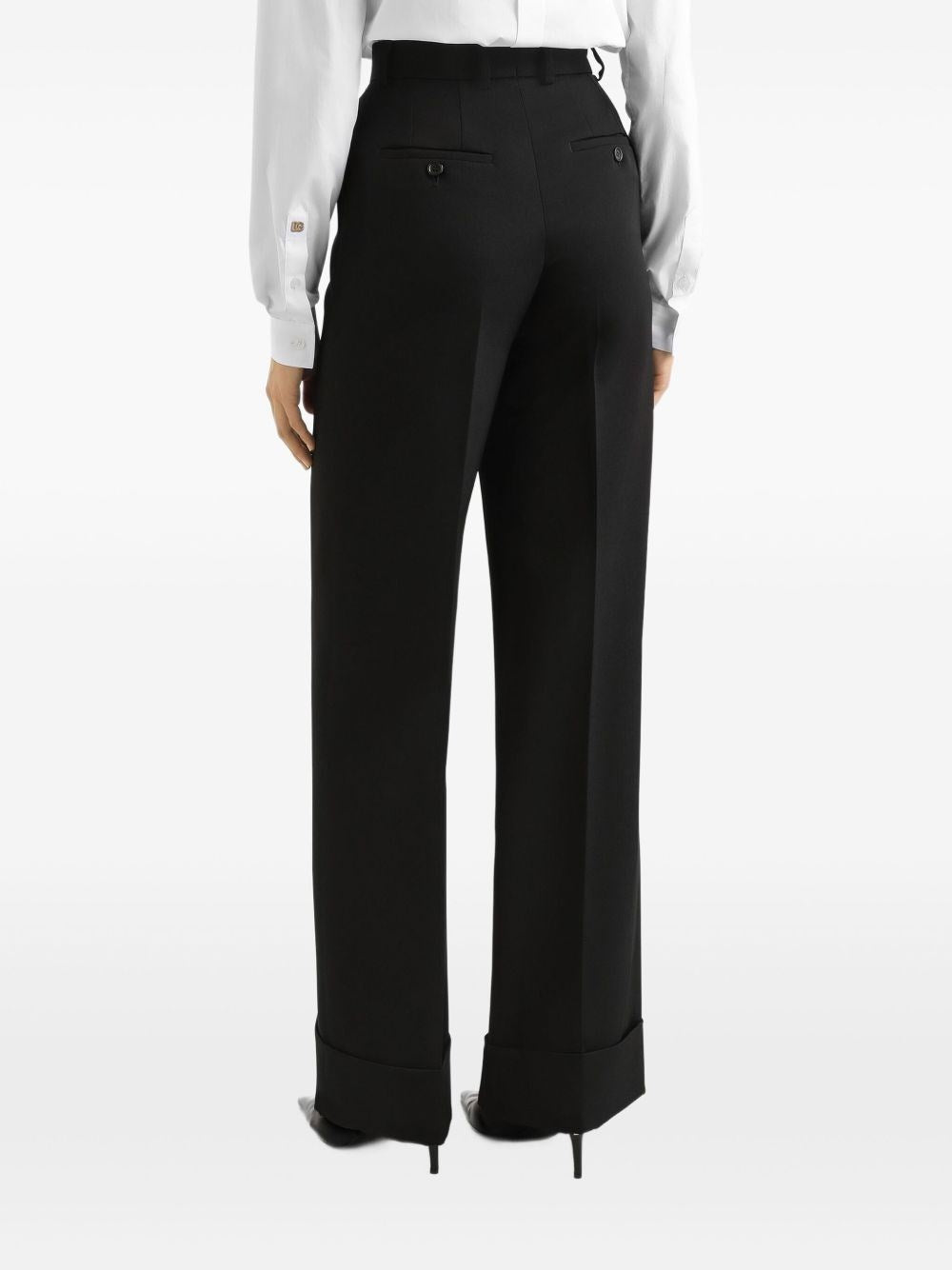 Dolce & Gabbana Women Wool Gabardine Trousers DOLCE & GABBANA