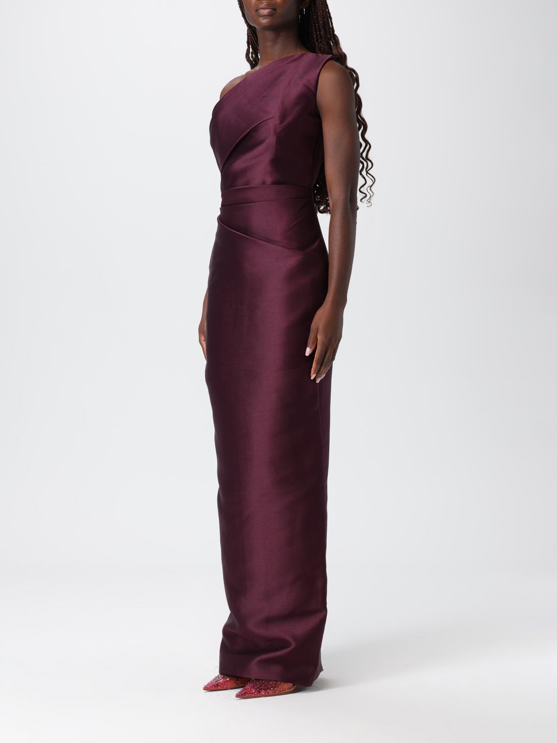 One-Shoulder Satin Dress Solace London SOLACE LONDON