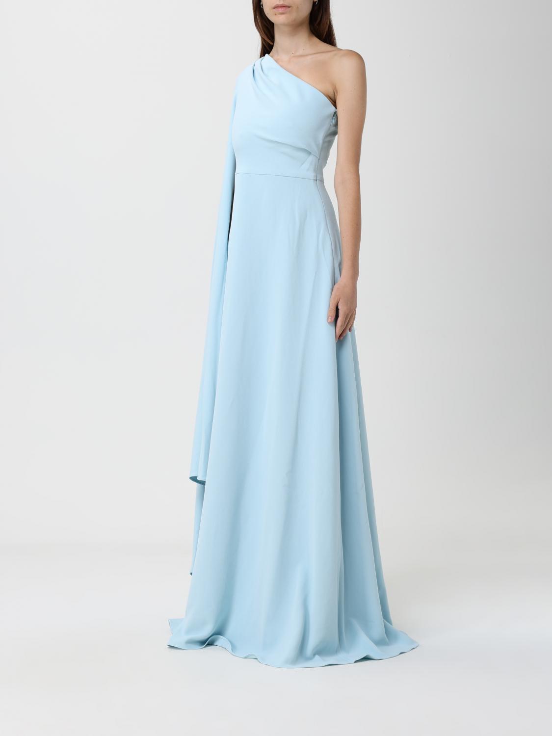 Solace London Dress Woman Gnawed Blue SOLACE LONDON