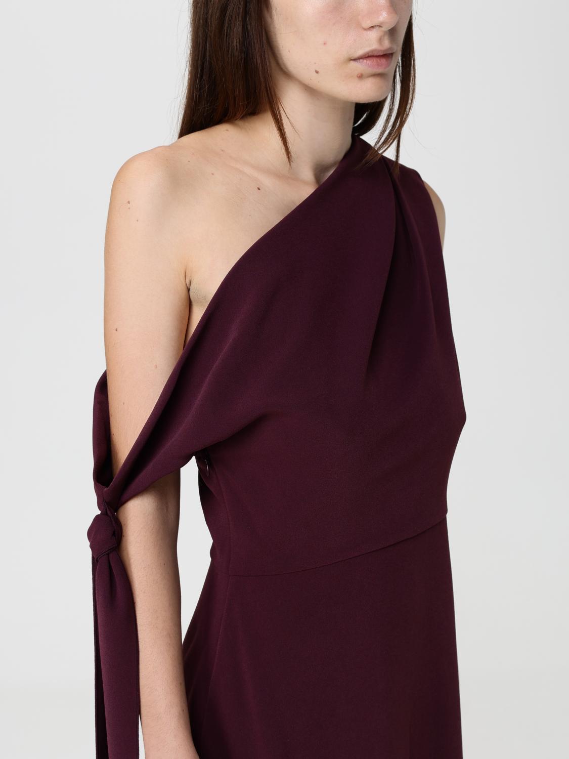 Solace London Dress Woman Burgundy SOLACE LONDON