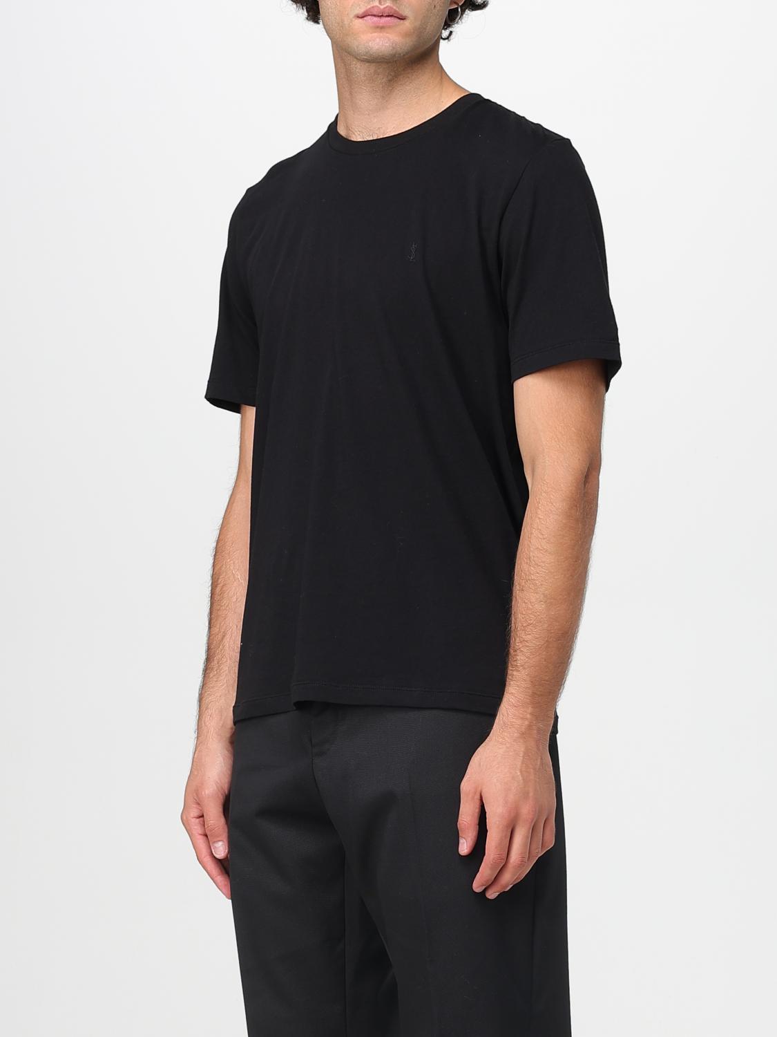 Saint Laurent Men Basic Cotton T-Shirt Saint Laurent SAINT LAURENT