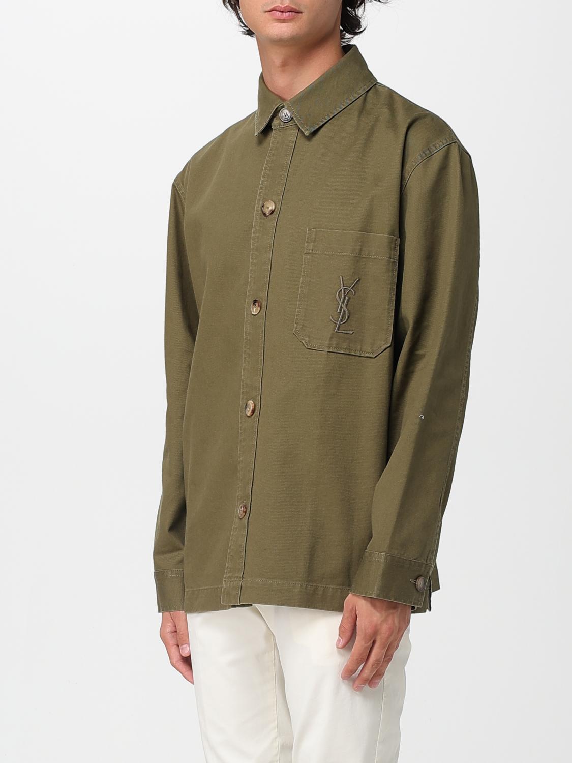 Saint Laurent Shirt Men Military SAINT LAURENT