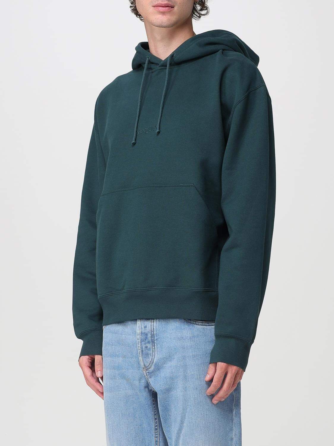 Saint Laurent Sweatshirt Men Green SAINT LAURENT