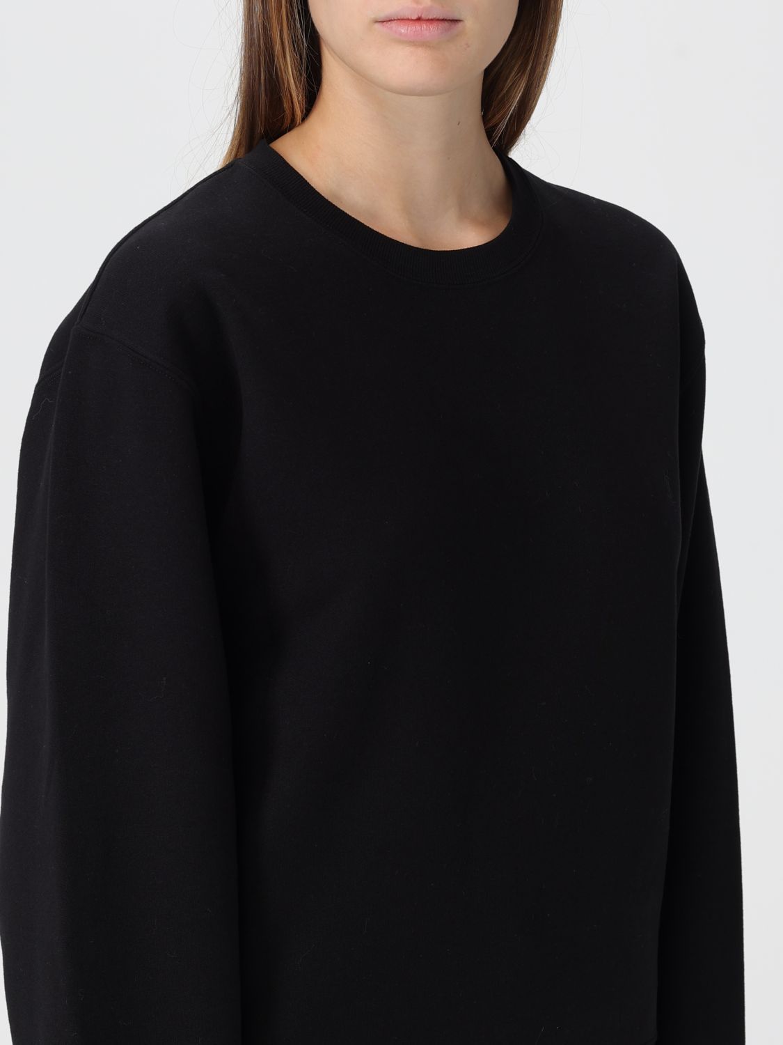 Saint Laurent Sweatshirt Woman Black SAINT LAURENT
