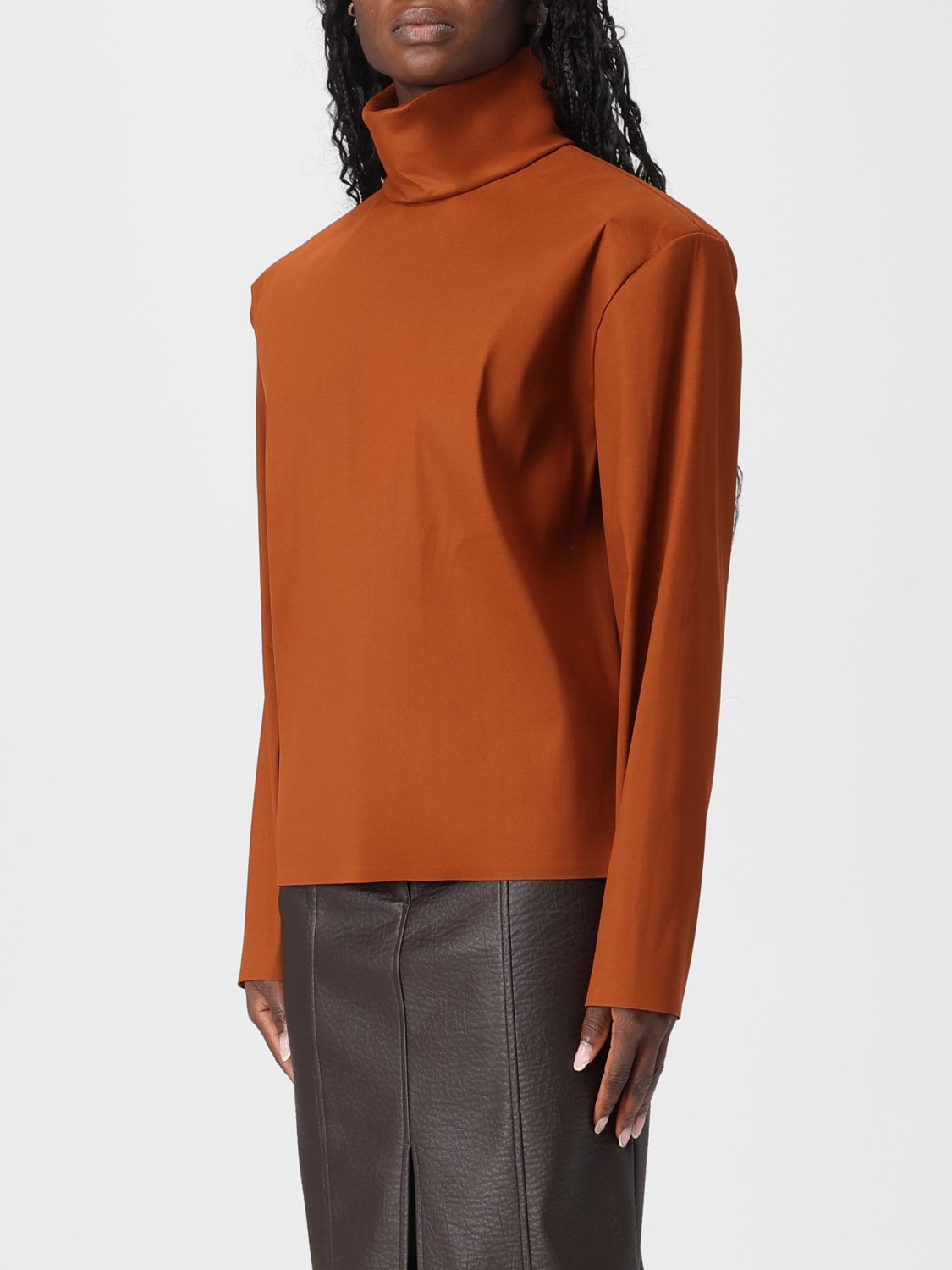 Saint Laurent Top Woman Leather SAINT LAURENT