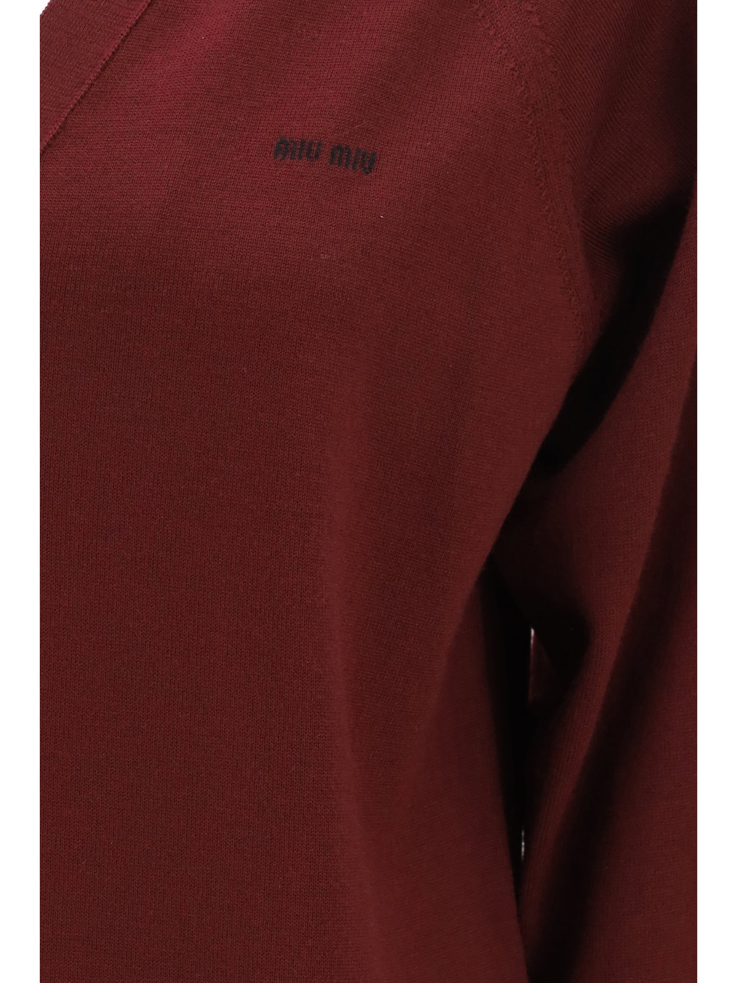 Miu Miu Women Virgin Wool Cardigan With A Collar MIU MIU