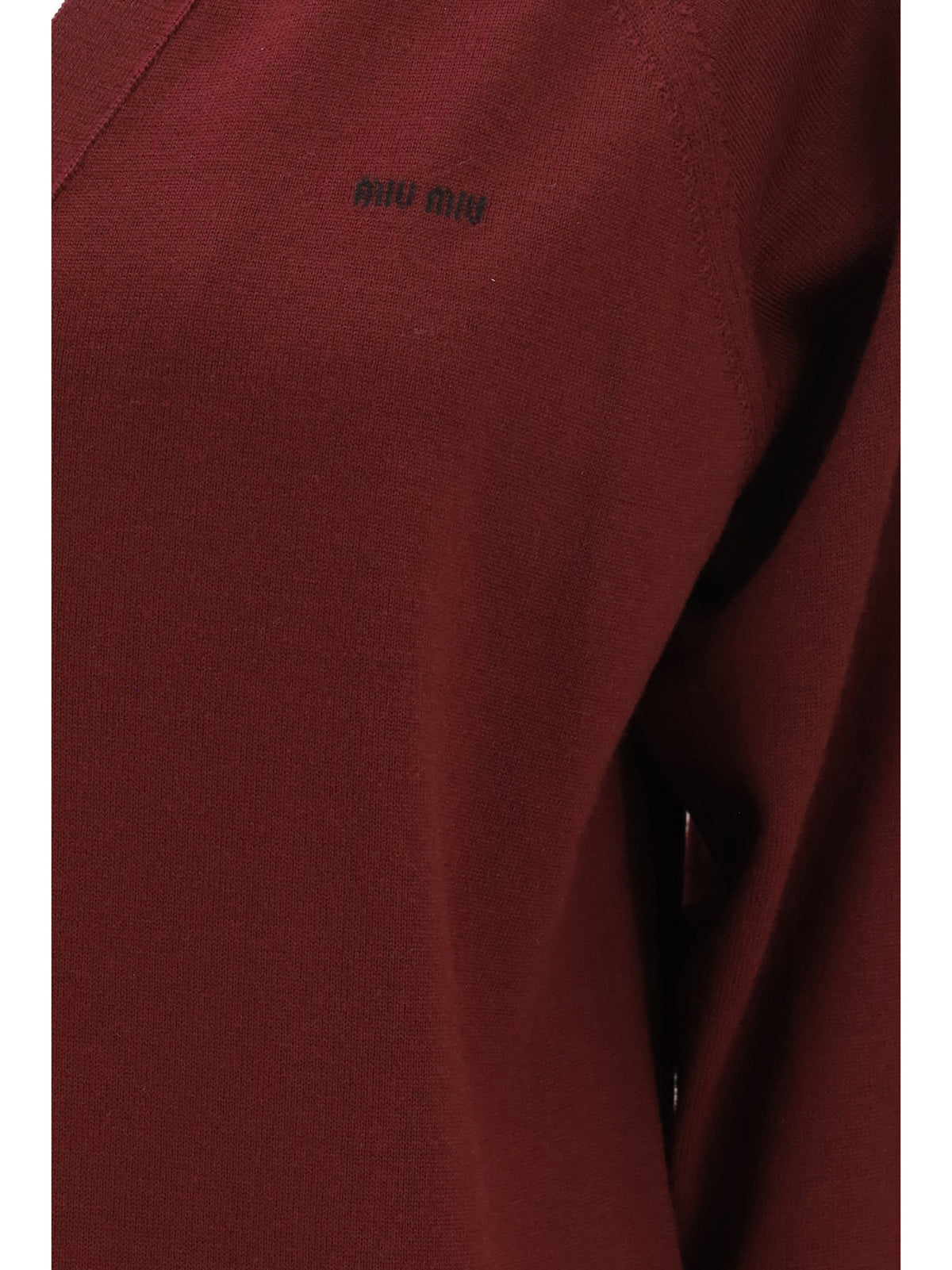 Miu Miu Women Virgin Wool Cardigan With A Collar MIU MIU