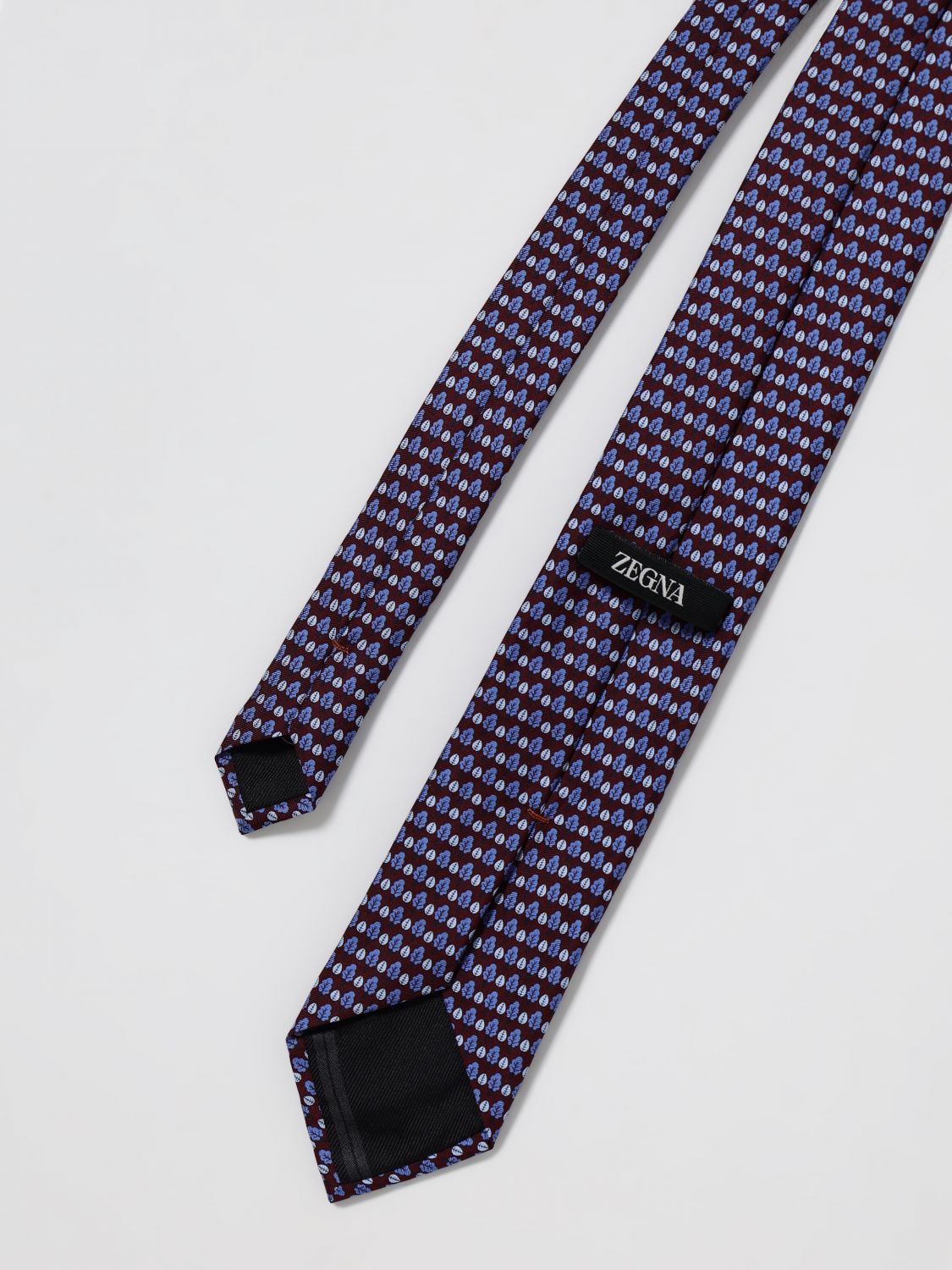 Zegna Tie Men Burgundy ZEGNA