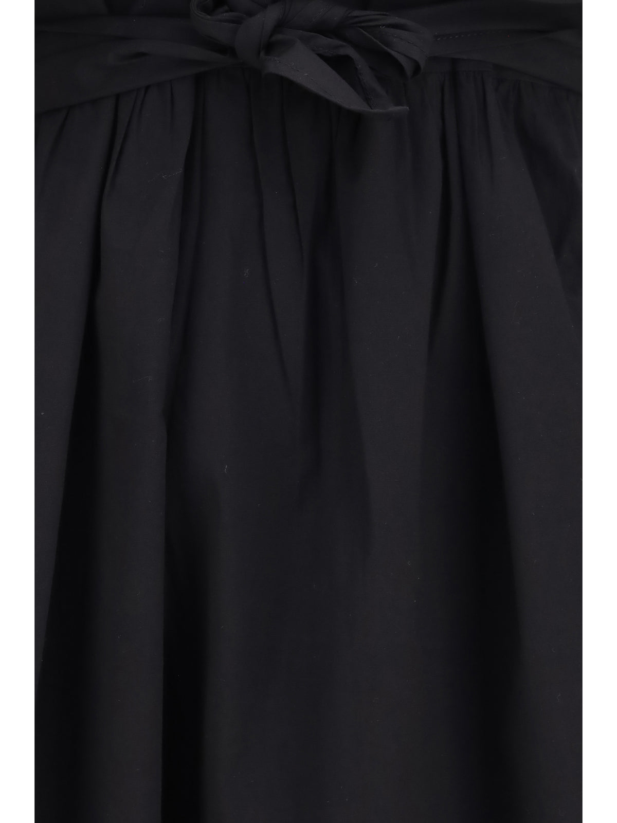 Ganni Women Midi Dress With Bows And Puff Shoulders GANNI