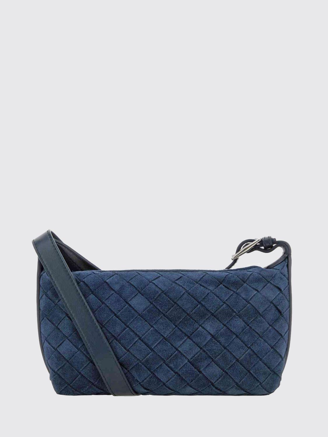 Bottega Veneta Shoulder Bag Men Blue BOTTEGA VENETA