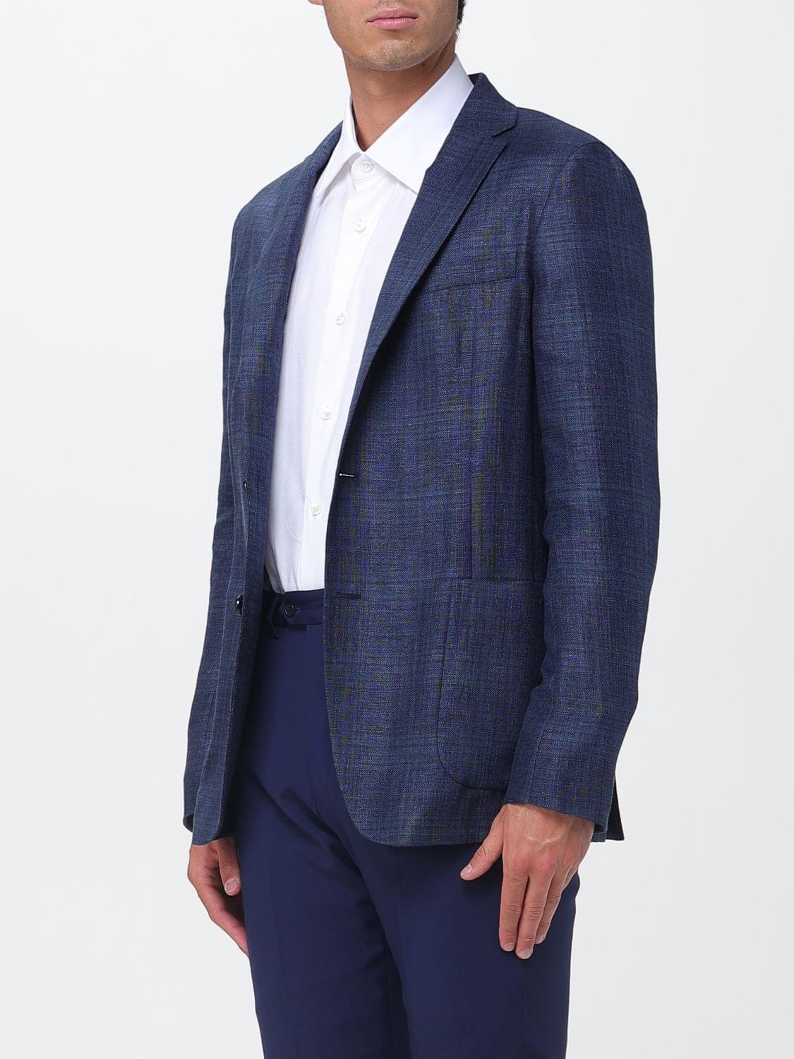 Zegna Jacket Men Navy ZEGNA