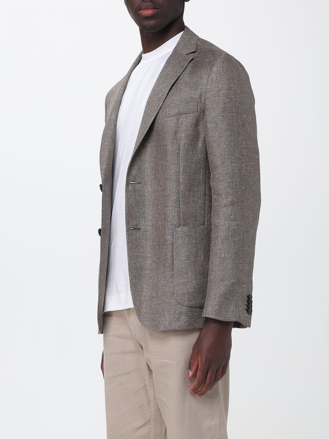 Zegna Jacket Men Brown ZEGNA