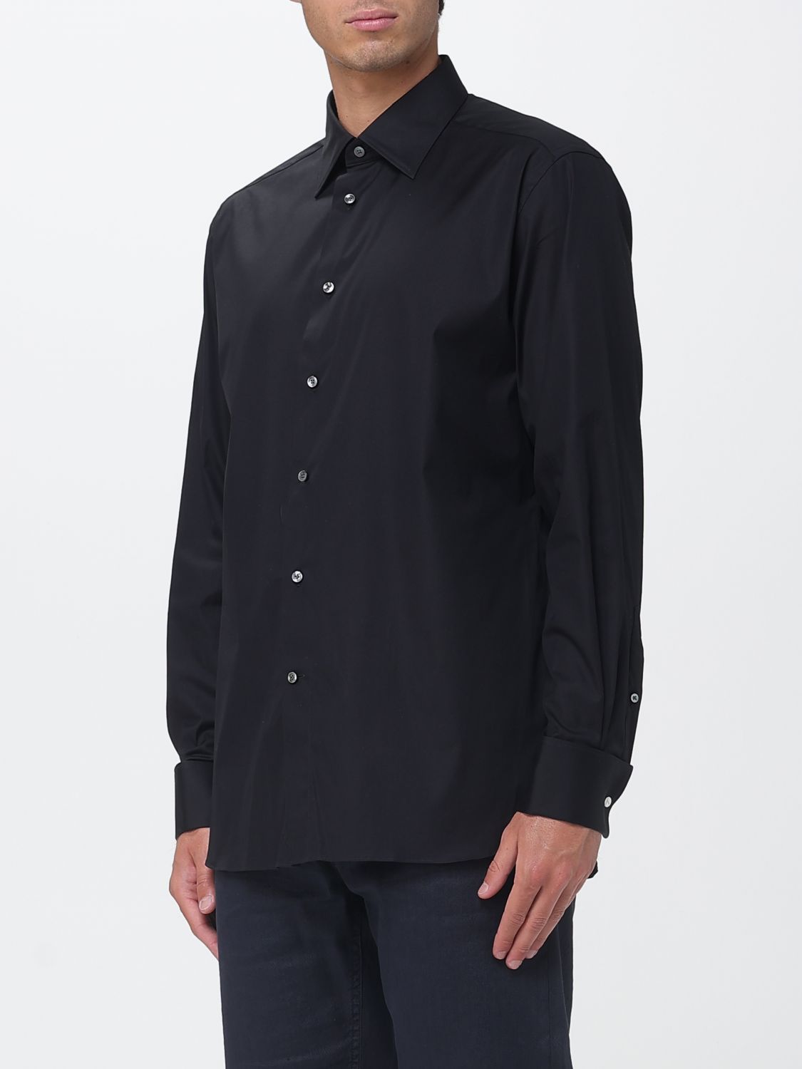 Zegna Shirt Men Black ZEGNA