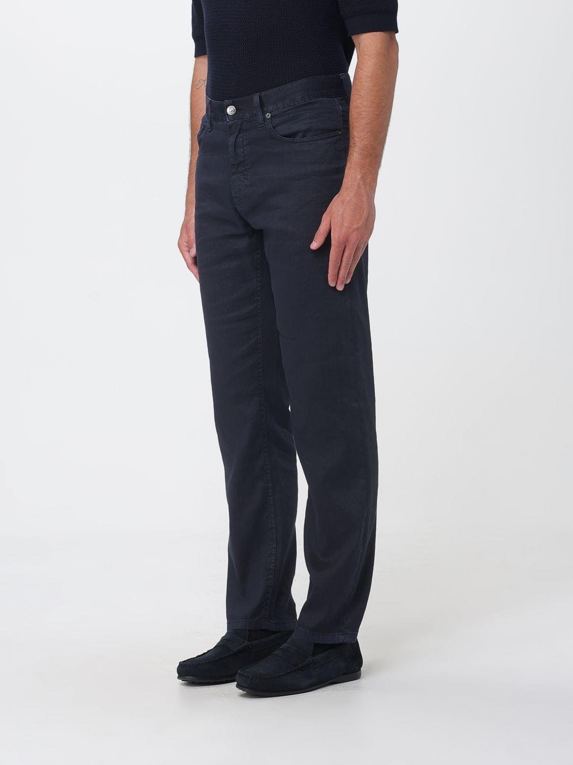 Zegna Pants Men Navy ZEGNA