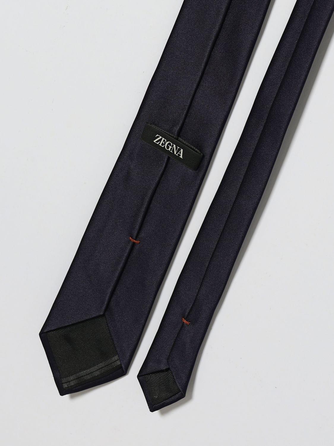 Zegna Tie Men Navy ZEGNA
