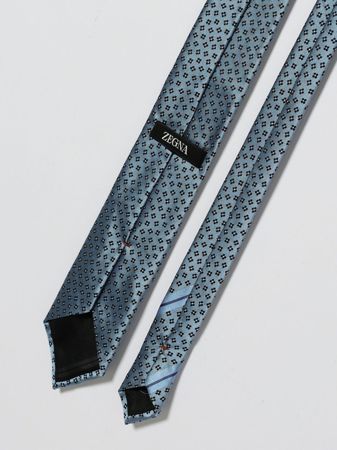 Zegna Men Zegna Men Zegna Jacquard Silk Tie ZEGNA
