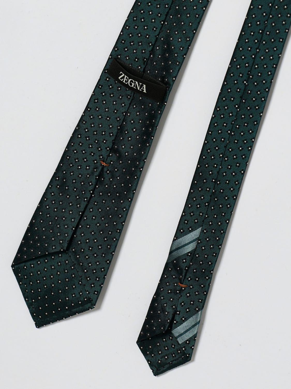 Zegna Tie Men Green ZEGNA