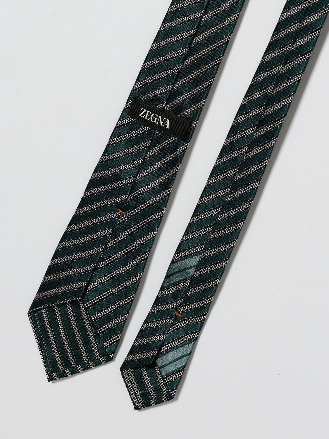 Zegna Tie Men Green ZEGNA