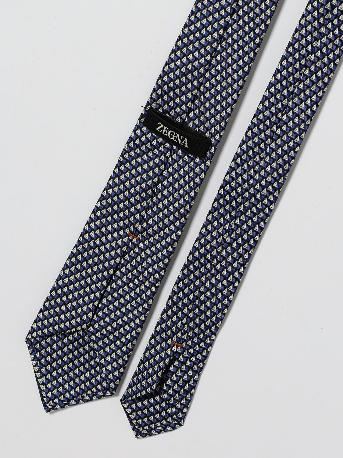 Zegna Tie Men Navy ZEGNA