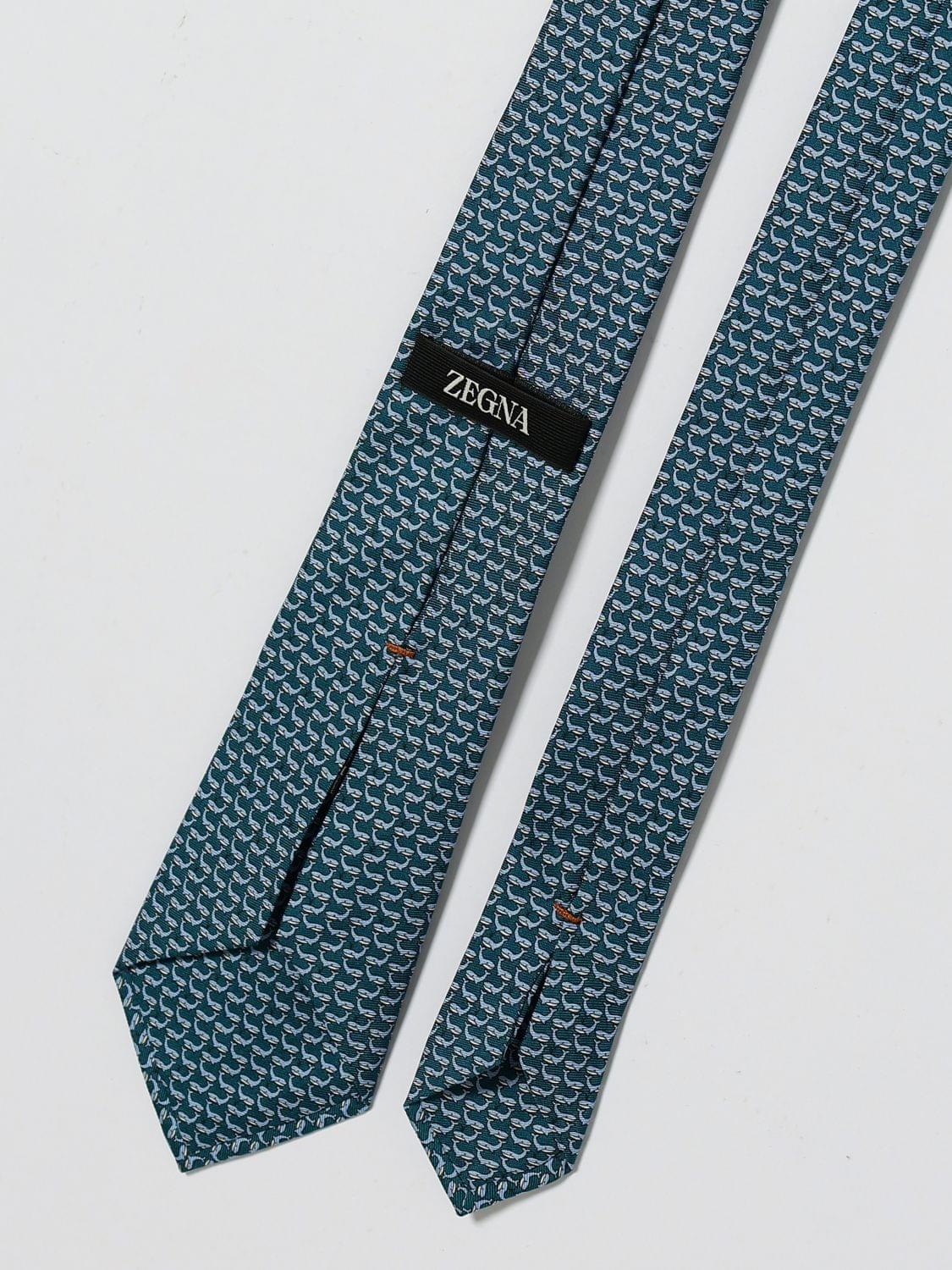 Zegna Tie Men Green ZEGNA