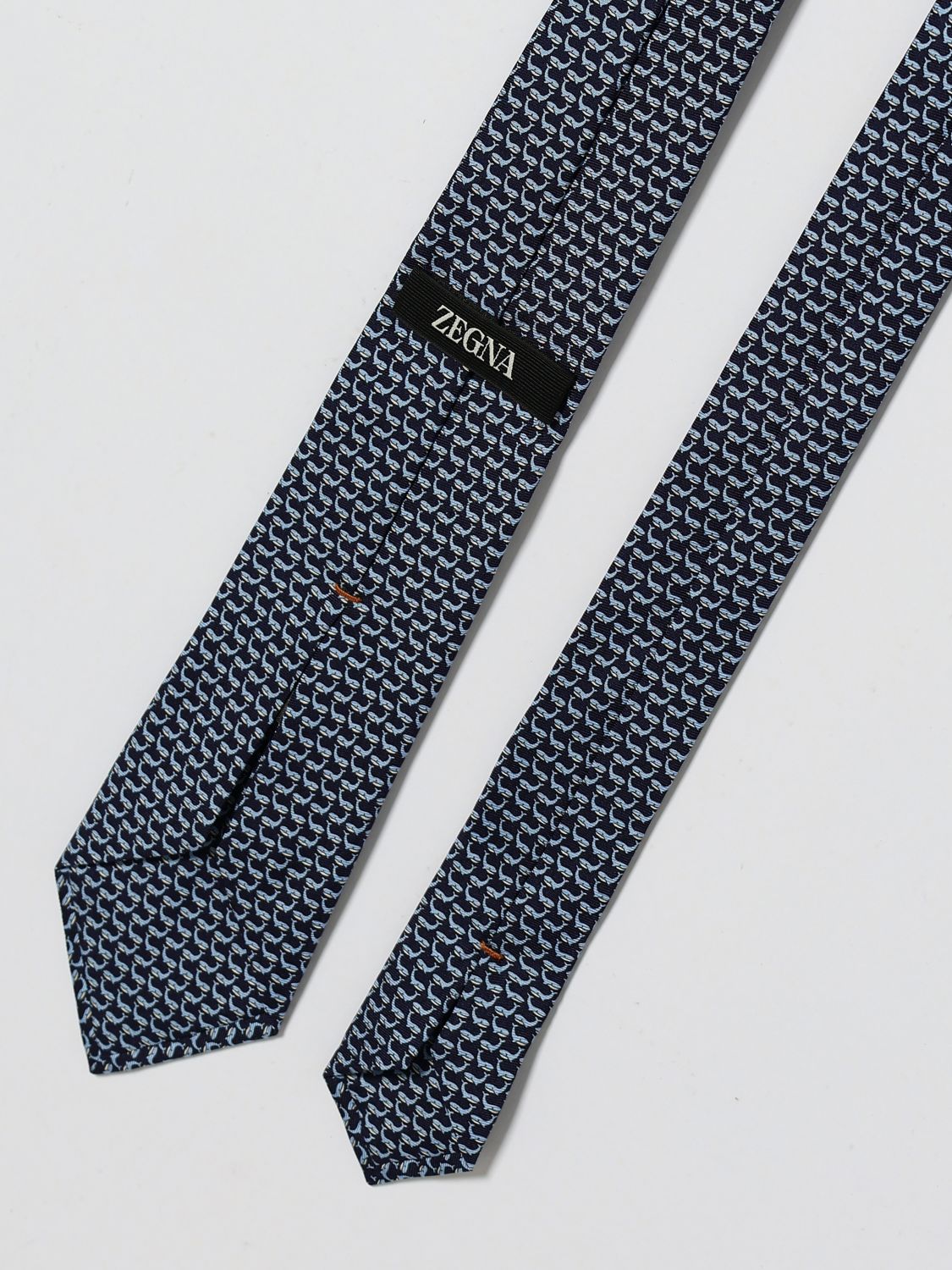 Zegna Tie Men Navy ZEGNA