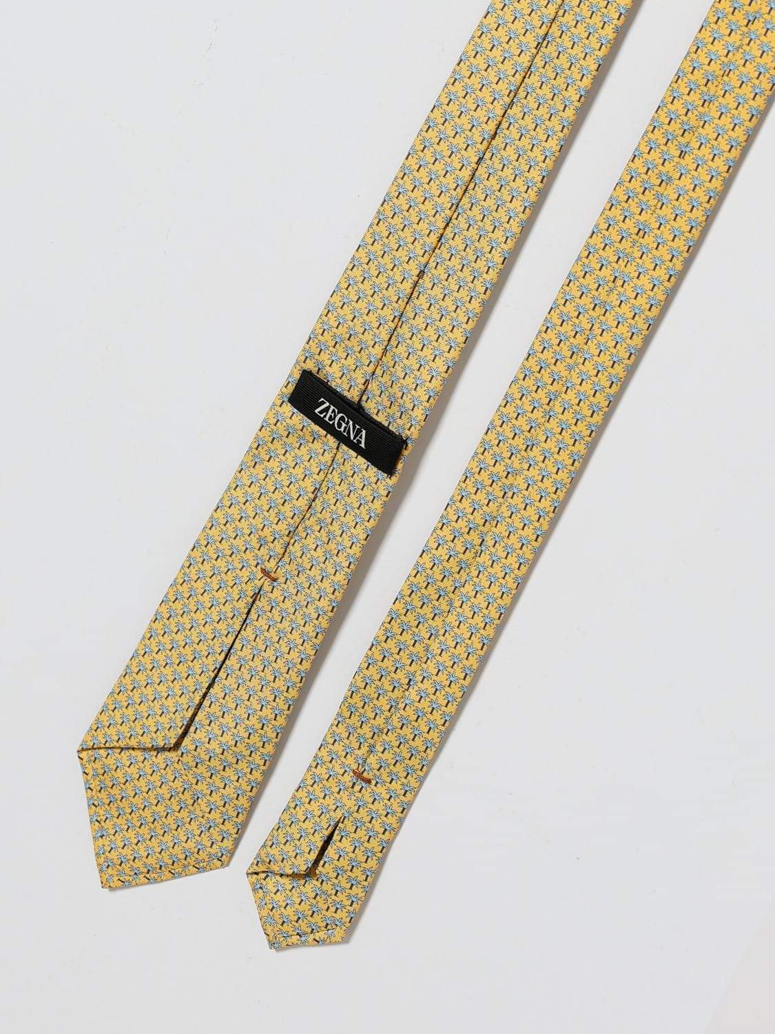 Zegna Tie Men Yellow ZEGNA