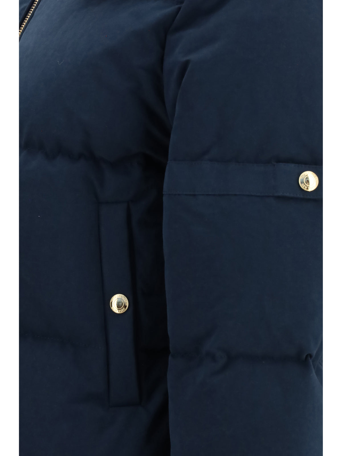 Thom Browne Women Waxed Technical Puffer Jacket With Hood THOM BROWNE