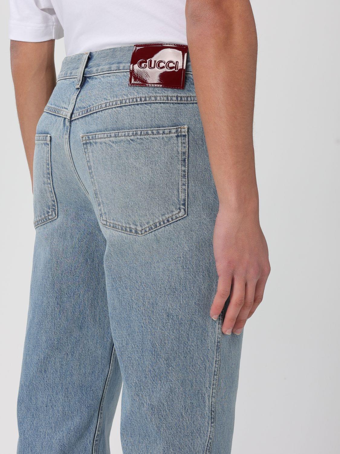 Gucci Jeans Men Stone Washed GUCCI